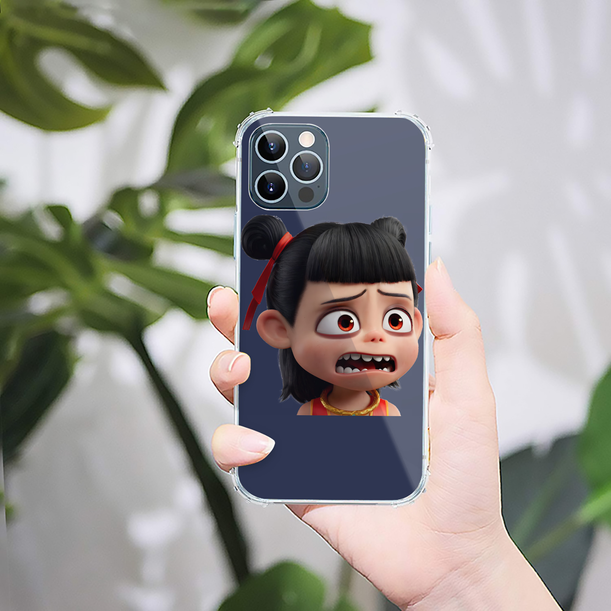 （画像用） Ne Zha 2 ナタ 魔童の大暴れ 【iPhone 12シリーズ対応】透明スマホケース（クリアソフトケース）